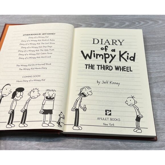 Diary of a Wimpy Kid Book Lot of 3 Hard Luck 3rd Wheel Old School Jeff Kinney HC - Picture 2 of 10
